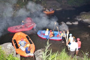 Bali Night Rafting Start