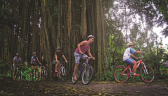 Bali Tubing dan Cycling Ubud Camp Full Day